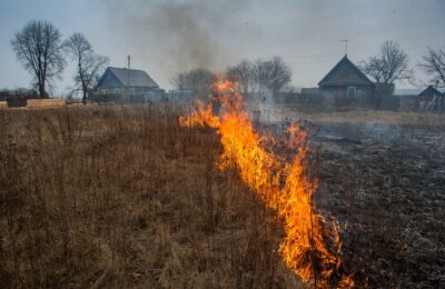 С начала пожароопасного периода в Болотнинском районе зарегистрировано более 40 термических точек
